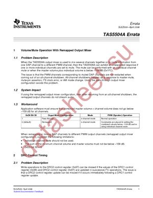 TAS5504APAG datasheet  